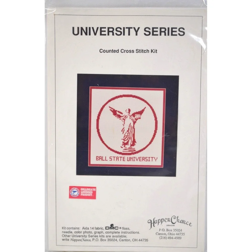 Happer Chance University Series Counted Cross Stitch Ball State University